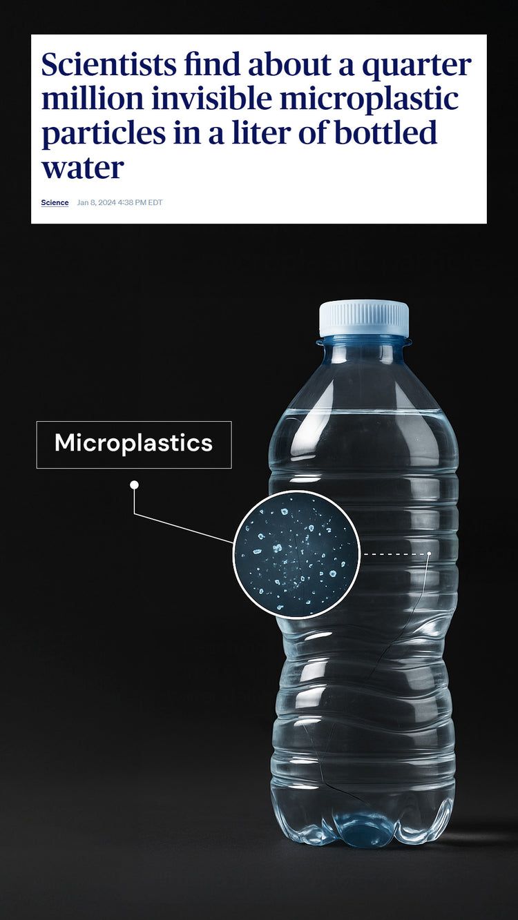 Microplastics found in bottled water
