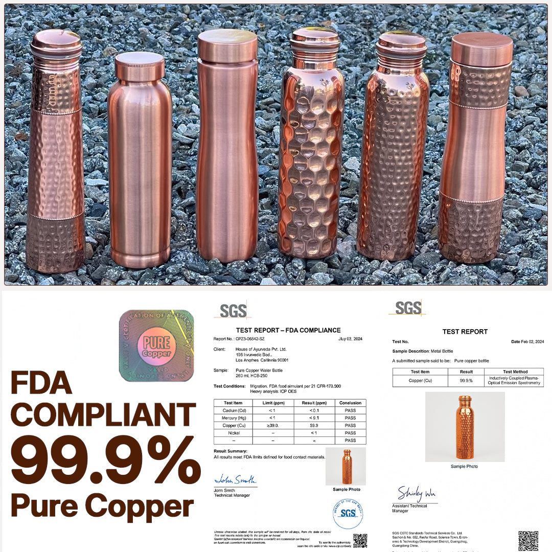 Certificate of lab analysis 99.9% pure copper